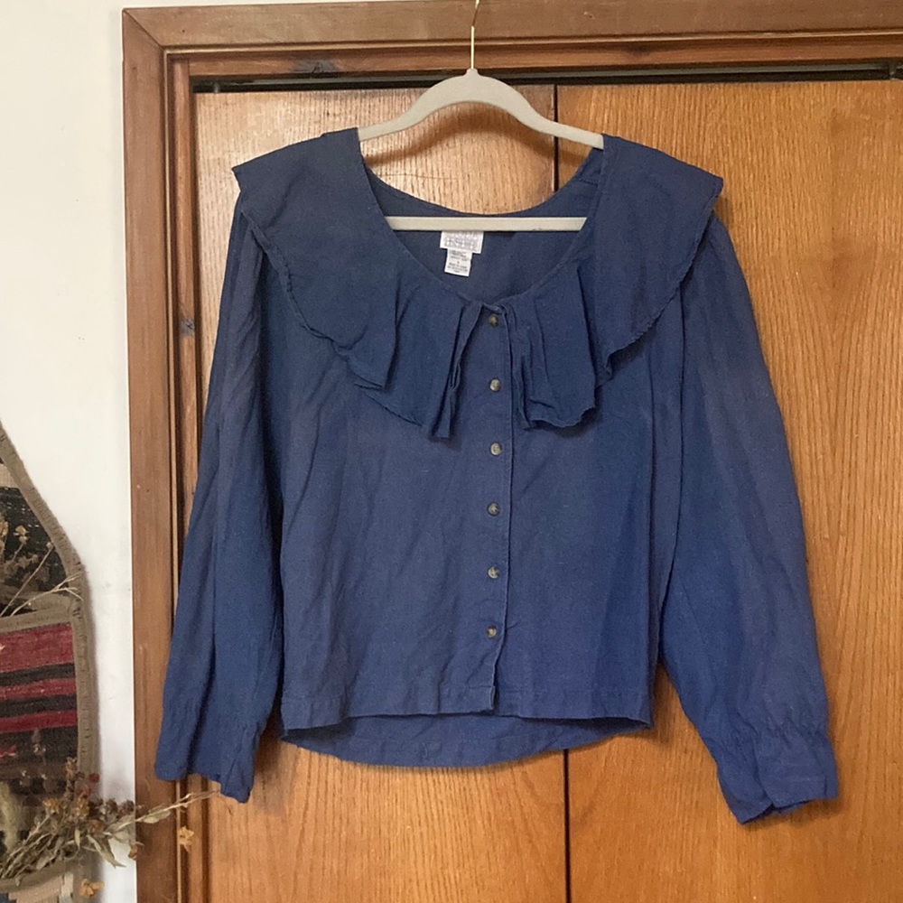 Raw silk vintage blouse
